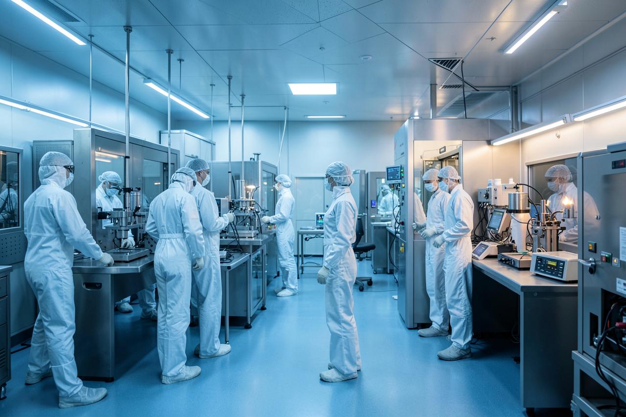 Medical manufacturing cleanroom